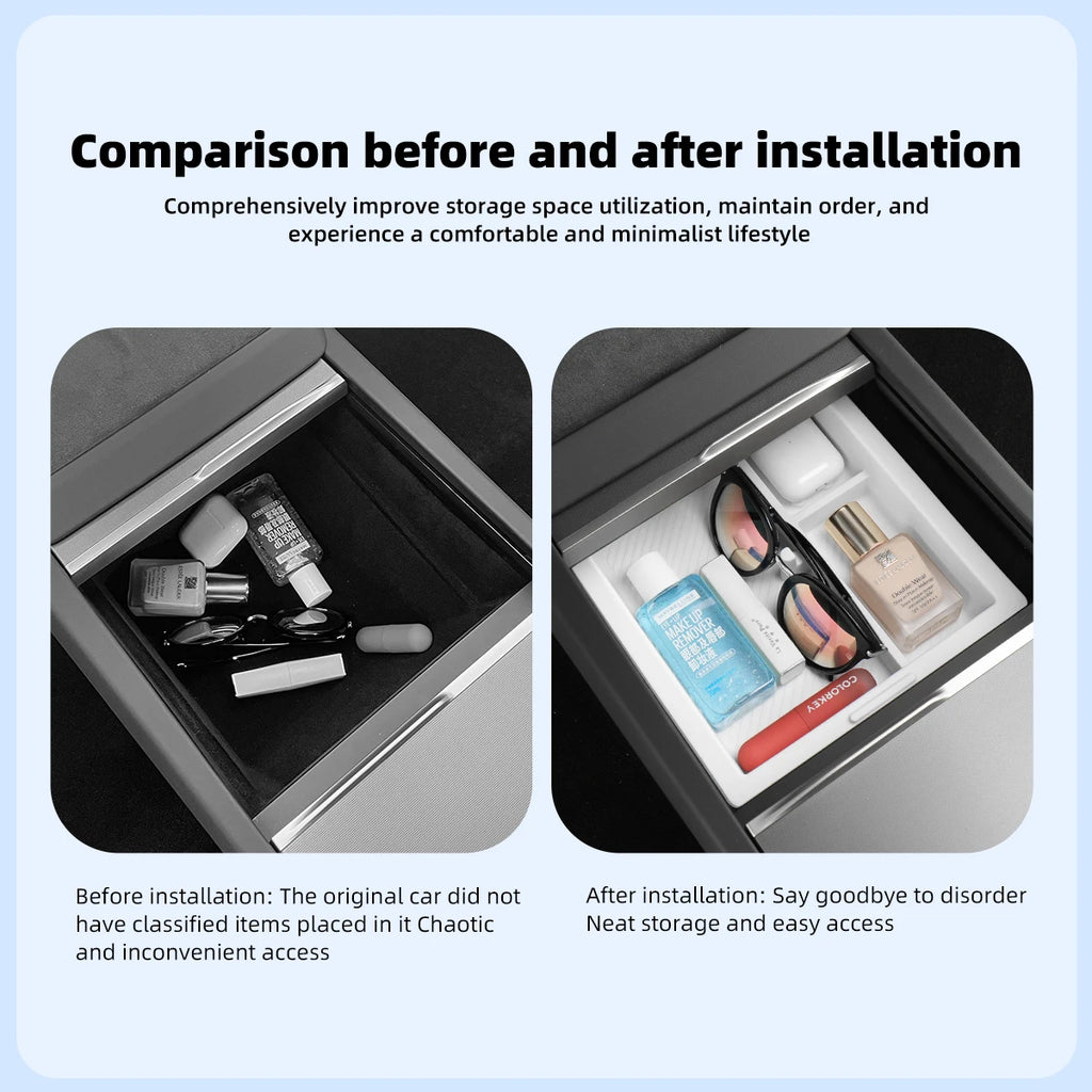 Central Control Storage Box For Tesla