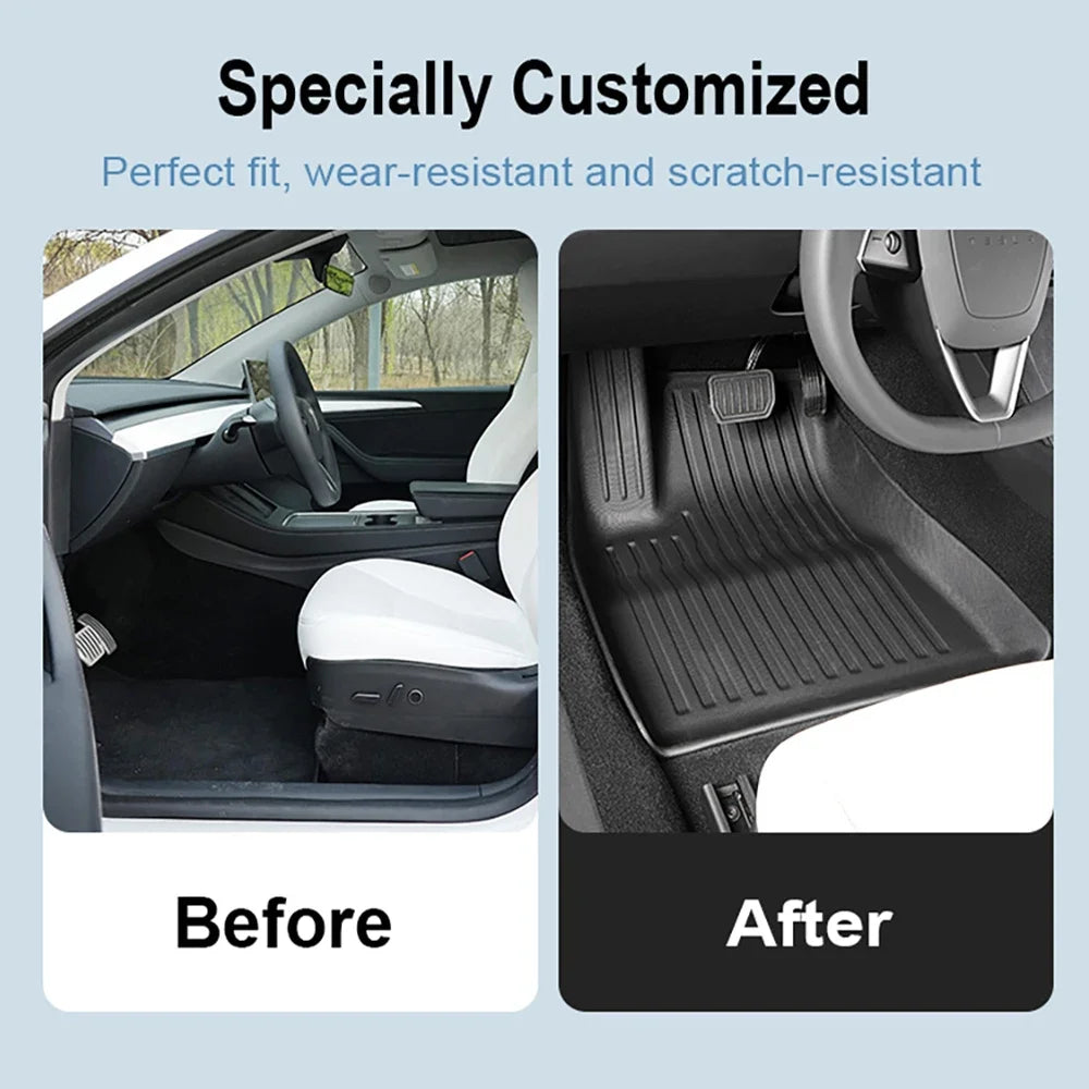 TPE 2024 New For Tesla Model 3 Highland Floor Mats