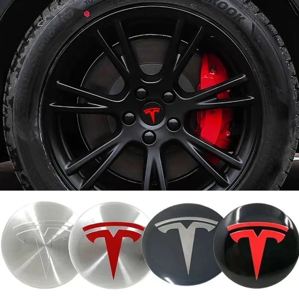 4PCS 56mm Car Wheel Center Hubcaps Emblem Stickers