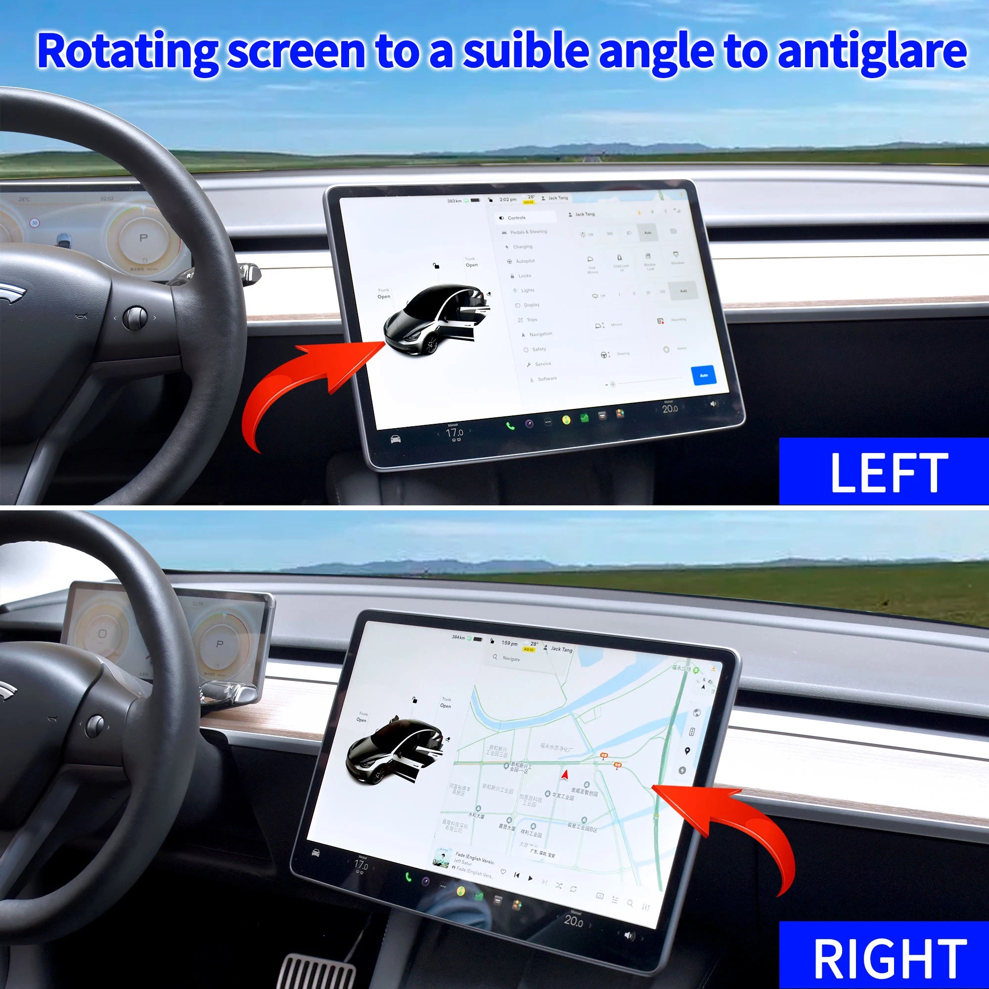 For Tesla Switch Model 3 Screen Rotate bracket Model Y