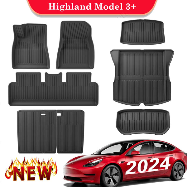 TPE 2024 New For Tesla Model 3 Highland Floor Mats