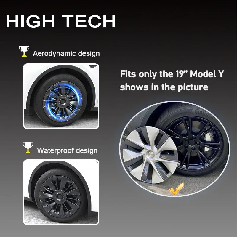 4PCS Hub Cap for Tesla Model