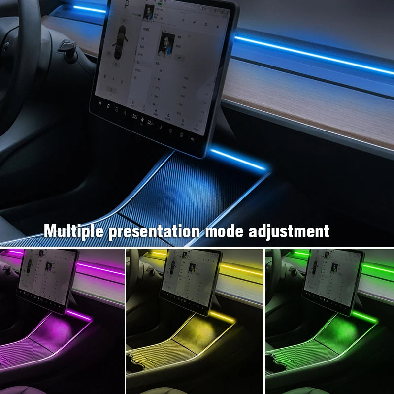 New Upgrade For Tesla Model Y 3 Highland RGB Ambient