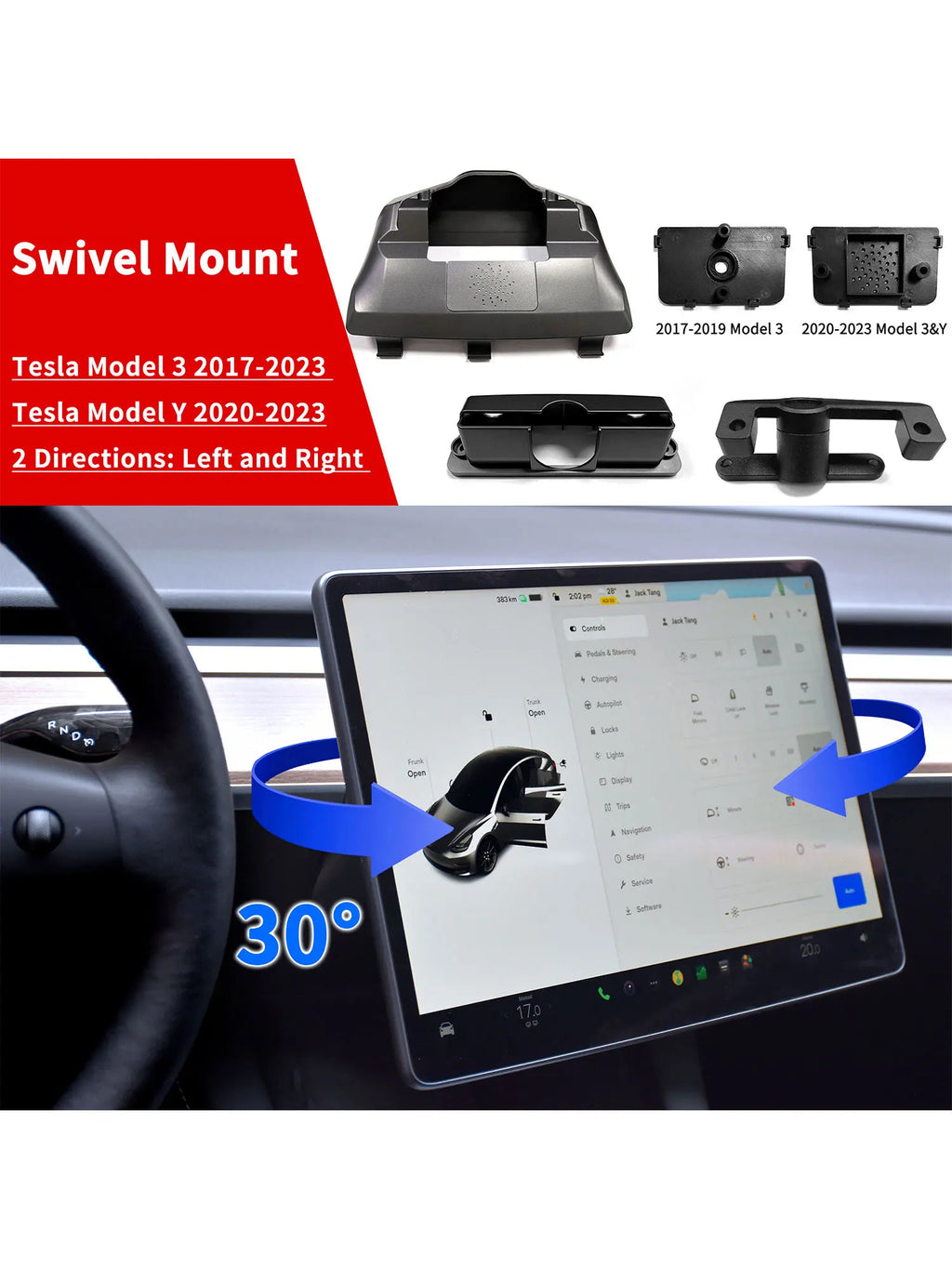 For Tesla Switch Model 3 Screen Rotate bracket Model Y